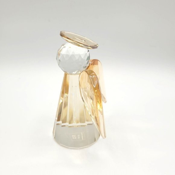 Angel SD Simon Design Champagne Crystal Angle Glass Paperweight Figurine Box - Picture 6 of 7